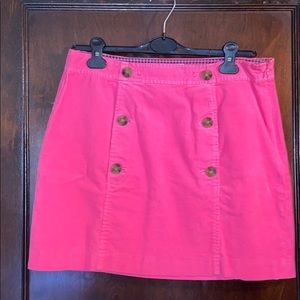 Vineyard Vines Pink Corduroy Skirt